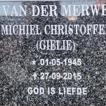 MERWE Michiel Christoffel, van der 1945-2015