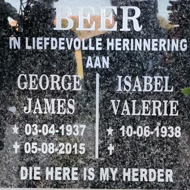 BEER George James 1937-2015 &amp; Isabel Valerie 1938-