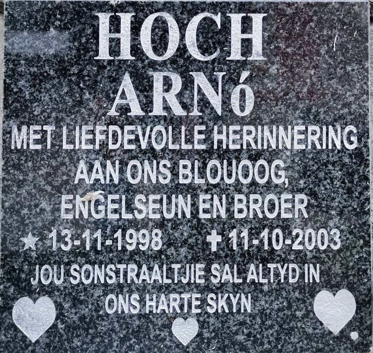 HOCH Arno 1998-2003