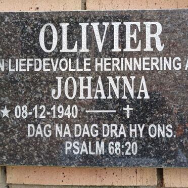 OLIVIER Johanna 1940-