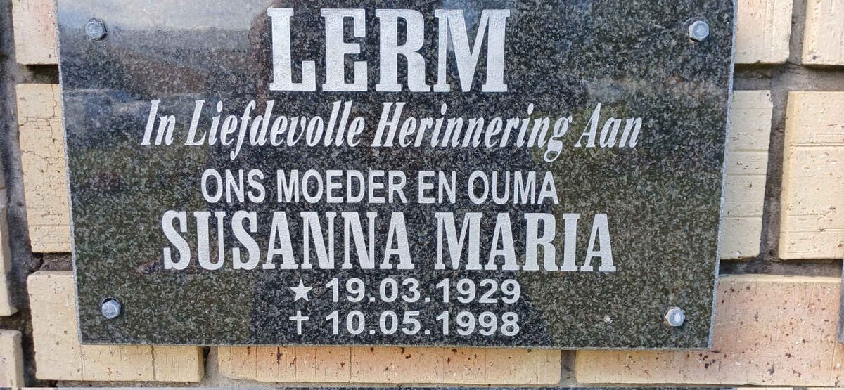 LERM Susanna Maria 1929-1998