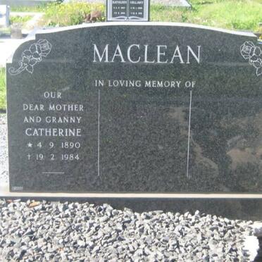 MACLEAN Catherine 1890-1984