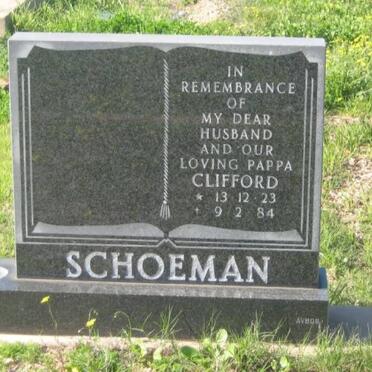 SCHOEMAN Clifford 1923-1984
