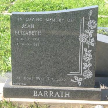 BARRATH Jean Elizabeth 1927-1983