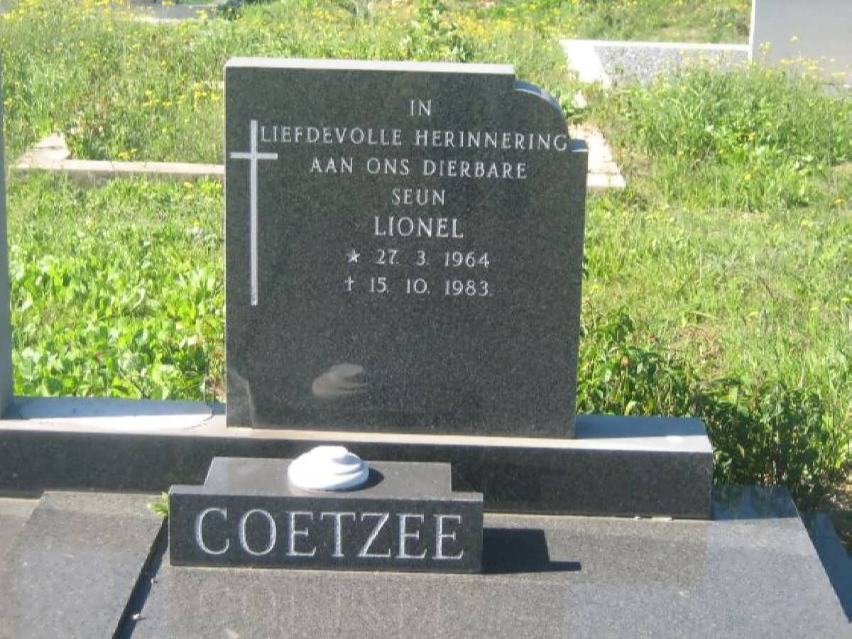 COETZEE Lionel 1964-1983