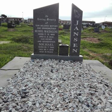 JANSEN Michael 1946-2018 &amp; Muriel Magdalene 1950-2012