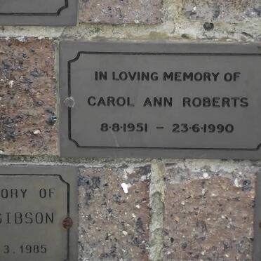 ROBERTS Carol Ann 1951-1990