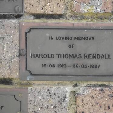 KENDALL Harold Thomas 1919-1987