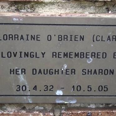 O'BRIEN Lorraine 1932-2005