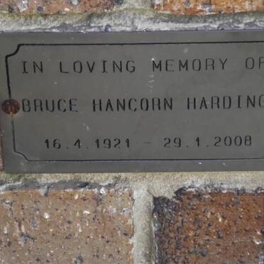 HARDING Bruce Hancorn 1921-2008