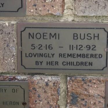 BUSH Noemi 1916-1992