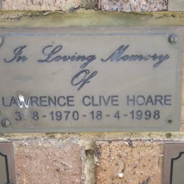 HOARE Lawrence Clive 1970-1998