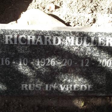 MULLER Richard 1926-2007