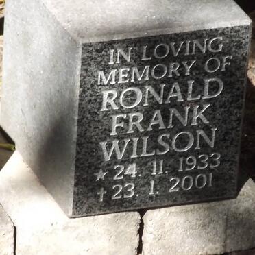 WILSON Ronald Frank 1933-2001