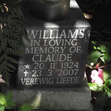 WILLIAMS Claude 1924-2007