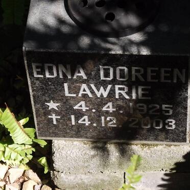 LAWRIE Edna Doreen 1925-2003
