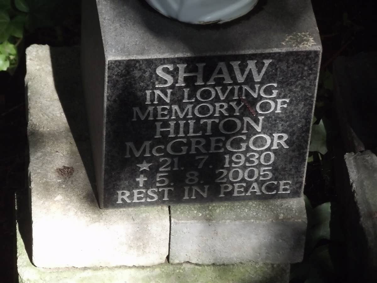 SHAW Hilton McGregor 1930-2005