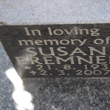 BREMNER Susan 1939-2007