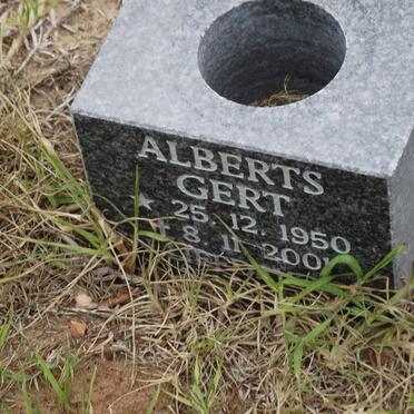 ALBERTS Gert 1950-2001