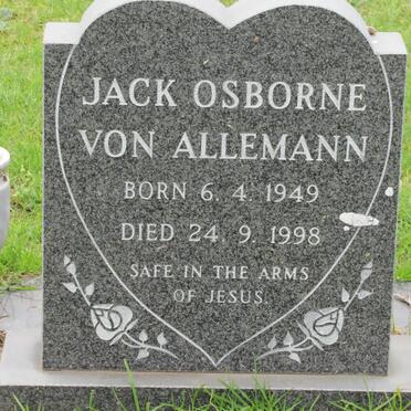ALLEMANN Jack Osbourne, von 1949-1998