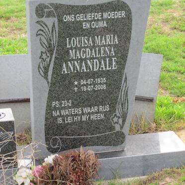 ANNANDALE Louisa Maria Magdalena 1935-2008