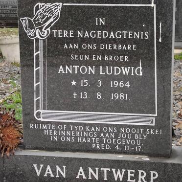 ANTWERP Anton Ludwig, van 1964-1981