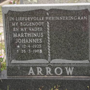 ARROW Marthinus Johannes 1925-1983
