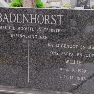 BADENHORST Willie 1929-1986