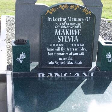 BANGANI Makiwe Sylvia 1918-2006