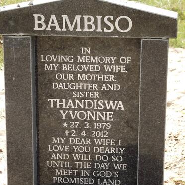 BAMBISO Thandiswa Yvonne 1979-2012