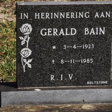 BAIN Gerald 1923-1985