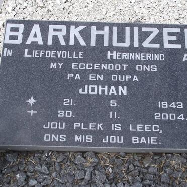 BARKHUIZEN Johan 1943-2004