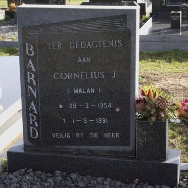 BARNARD Cornelius J. 1954-1991