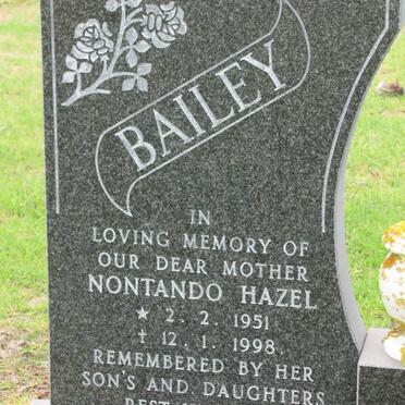 BAILEY Nontando Hazel 1951-1998