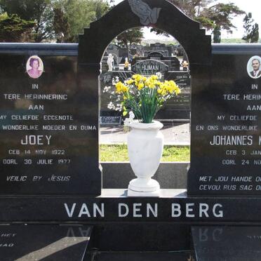 BERG Johannes Matthys, van den 1920-1978 &amp; Joey 1922-1977