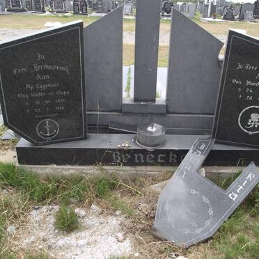 BENECKE Jackie 1935-1986 &amp; Rita 1926-1987