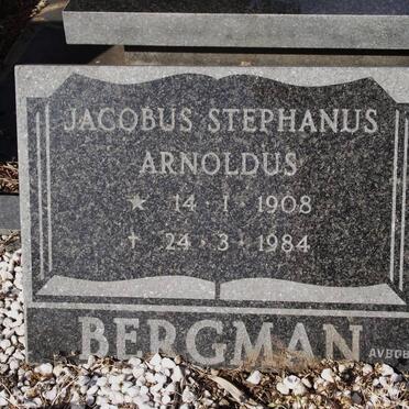 BERGMAN Jacobus Stephanus Arnoldus 1908-1984