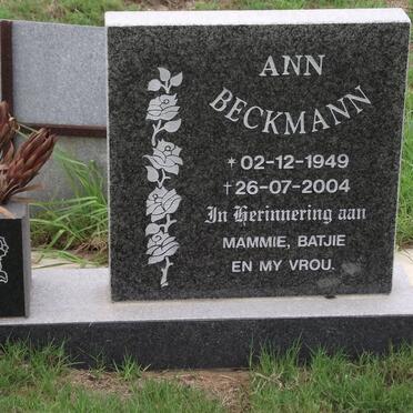 BECKMANN Ann 1949-2004