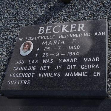 BECKER Maria E. 1950-1994