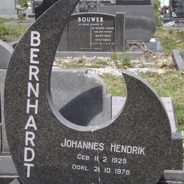 BERNHARDT Johannes Hendrik 1929-1978