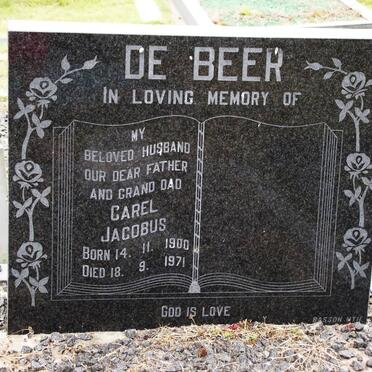 BEER Carel Jacobus, de 1900-1971