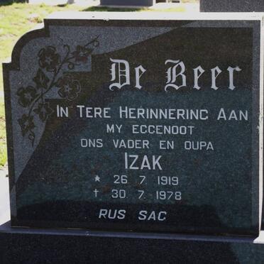 BEER Izak, de 1919-1978
