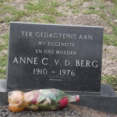 BERG Anne C., v.d. 1910-1976