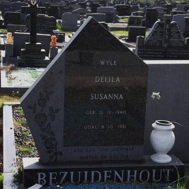 BEZUIDENHOUT Delila Susanna 1940-1981