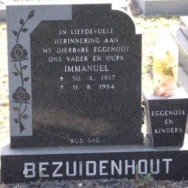 BEZUIDENHOUT Immanuel 1937-1984