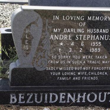 BEZUIDENHOUT André Stephanus 1955-1989