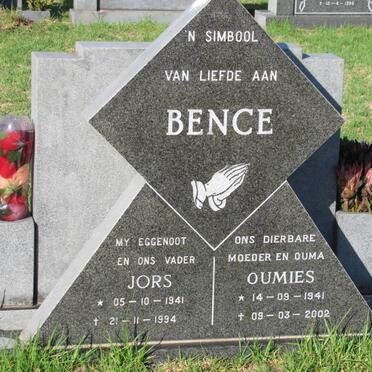 BENCE Jors 1941-1994 &amp; Oumies 1941-2002 
