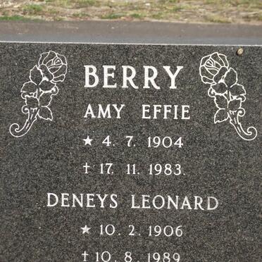 BERRY  Denys Leonard 1906-1989 &amp; Amy Effie 1904-1983 
