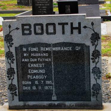 BOOTH Ernest Edmund Peabody 1915-1972