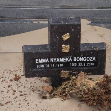 BONGOZA Emma Nyameka 1918-2010